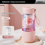 Magnetic Elastic Tea Water Separation Tea Cup Glass Cup With Lid