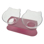 Cat Double Bowl Cat Food Bowl Protects Cervical Vertebra
