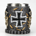 3D Skull Stainless Steel Cup Resin