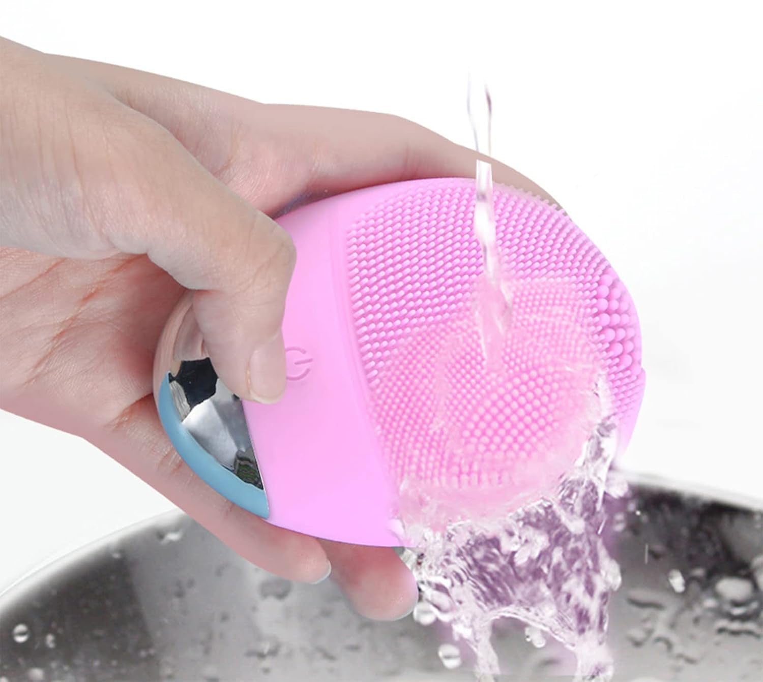 High Frequency Vibration Silicone Facial Cleansing Brush USB Rechargeable Electric Waterproof Silicone Facial Cleanser Thanksgiving Gift Christmas Gift Unisex