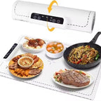 Electric Warming Tray, Food Heating Pad, Maximum Temperature Adjustable, Food Warmer, Portable Kitchen Utensil Pad