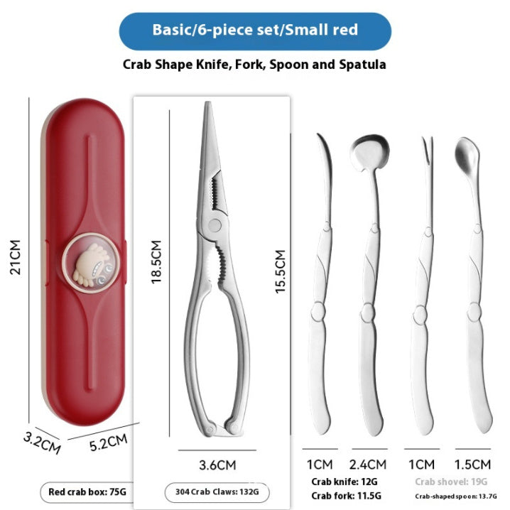 Eight Crab Eating Tools Gift Set