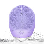 High Frequency Vibration Silicone Facial Cleansing Brush USB Rechargeable Electric Waterproof Silicone Facial Cleanser Thanksgiving Gift Christmas Gift Unisex