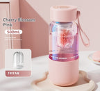 Magnetic Elastic Tea Water Separation Tea Cup Glass Cup With Lid